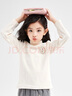 笛莎（DEESHA）童裝女童上衣2025秋兒童搖粒絨糖果色半高領(lǐng)長(cháng)袖T恤 米色84 110 曬單實(shí)拍圖