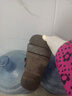 卡帝樂鱷魚秋冬新款真皮高端短靴女厚底松糕鞋復(fù)古單靴英倫風(fēng)系帶馬丁靴 深棕色 36 曬單實(shí)拍圖