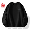 名創(chuàng  )優(yōu)品（MINISO）美式衛衣男簡(jiǎn)約設計感春秋季oversize寬松重磅套頭衫 黑 3XL 曬單實(shí)拍圖