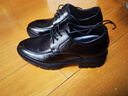 戈耐（GENAI）男士商務(wù)正裝皮鞋男生真皮透氣圓頭內增高鞋8cm皮鞋婚禮結婚男鞋 黑色增高8CM 38 (240mm) 曬單實(shí)拍圖