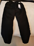 恒源祥羽絨褲男胖子加肥加大外穿中老年保暖棉褲200斤大碼爸爸白鴨絨褲 黑色【腰部全松緊】 4XL 建議155-175斤 曬單實(shí)拍圖