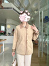 秋芙羅媽媽秋裝2025新款夾克休閑外套50-60歲洋氣顯瘦中老年人女裝衣服 卡其色 3XL (180) 【建議120-130斤】 曬單實拍圖