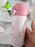 膳魔師（THERMOS）三麗鷗聯(lián)名保溫杯咖啡杯學生杯子男女便攜水杯美樂蒂系列生日禮物 保溫吸管杯 350ml 內(nèi)附杯套 曬單實拍圖