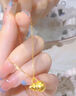 黃金葫蘆小蠻腰吊墜項(xiàng)鏈掛墜福祿雙金包銀999送女友閨蜜生日禮物 葫蘆吊墜【配項(xiàng)鏈】 曬單實(shí)拍圖