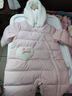 戴維貝拉（DAVE＆BELLA）新生兒羽絨連體衣嬰兒外出服女寶寶衣服0-6個月冬裝新款爬服哈衣 淺粉色【現(xiàn)貨】 73cm （建議身高66-73cm） 曬單實拍圖