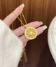 蒂蔻（Tico）黃金八寶羅盤吊墜女款足金999古法金轉(zhuǎn)動鑲鉆羅盤項鏈生日禮物 金重18.9g多退少補 曬單實拍圖