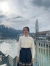 小野七天白色休閑襯衫女花邊立領(lǐng)秋冬2025新款氣質(zhì)法式襯衣內(nèi)搭打底上衣 白色木耳邊花邊立領(lǐng)襯衫 M 推薦95-105斤 曬單實拍圖