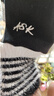 ASK JUNIOR女童褲子2024秋冬保暖不倒絨長褲休閑百搭打底褲 黑色 170  曬單實拍圖