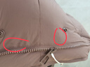 坦博爾短款立領(lǐng)輕暖寬松顯瘦女士羽絨面包服TBF530328T 濃香可可 160  曬單實拍圖