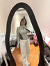 安踏（ANTA）零壓Ｔ丨抗菌半拉鏈長袖t恤女士秋季跑步內(nèi)搭瑜伽健身運動上衣 【抗菌款】基礎(chǔ)黑-4 M (女165) 曬單實拍圖