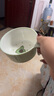 可可萌（COCOME）果果單柄碗 兒童吃飯碗 輔食零食喝水餐具寶寶碗小孩訓(xùn)練碗防摔 牛油果色 曬單實(shí)拍圖