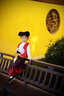 脘錸新款哪吒之魔童降世同款衣服男女童 cos服裝小哪咤衣服兒童演出服 馬甲+褲子+頭飾+肚兜+混天綾+乾坤圈+槍 130 曬單實(shí)拍圖
