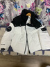 范哲狼工裝短款羽絨服女2025新款小個(gè)子白鴨絨面包服加厚保暖撞色外套冬 白色 S 80-125斤 曬單實(shí)拍圖