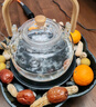 憶壺茶圍爐煮茶電陶爐套裝器具蒸煮一體茶壺室內(nèi)家用玻璃燒水碳爐年會禮 曬單實拍圖