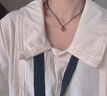 喜?？岛陉资D(zhuǎn)運(yùn)珠吊墜女正品水晶項(xiàng)鏈鎖骨鏈女生簡(jiǎn)約百搭頸鏈禮物配飾 【草莓晶/11mm】可調(diào)節(jié) 曬單實(shí)拍圖