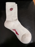 李寧韋德生活中長(cháng)襪吸濕透氣刺繡彈力包裹襪子(拆封后不予退換貨) 白色-3 M 曬單實(shí)拍圖