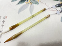善璉湖筆 狼毫毛筆套裝羊毫兼毫 文房四寶書法國(guó)畫行書隸書楷書草書毛筆禮盒收藏自用禮品 靈犀（岫巖玉筆桿+禮盒） 曬單實(shí)拍圖
