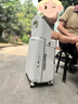 ZEFER寶媽行李箱旅行帶娃拉桿箱兒童可坐人輕便登機箱結(jié)實耐用密碼箱男 象牙白-升級前開蓋版【安全可靠座椅】 20英寸 登機箱1-5天出行-五年質(zhì)保 曬單實拍圖