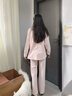 全棉時(shí)代全棉時(shí)代月子服純棉7A抗菌孕婦睡衣產(chǎn)后哺乳睡衣孕產(chǎn)家居服 紫霧粉 M/160 曬單實(shí)拍圖