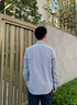 Scofield【新疆棉】男士24年秋季新款小格子磨毛簡(jiǎn)約休閑打底長(zhǎng)袖襯衫 綠色 XL (180) 曬單實(shí)拍圖