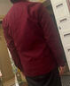 杉杉（FIRS）【羊毛內膽】保暖襯衫男純棉免燙商務(wù)加厚襯衣 紅色保暖 41 曬單實(shí)拍圖