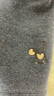 巴拉巴拉童裝兒童加絨打底褲女童長(zhǎng)褲冬裝寶寶中大童保暖加厚褲子 深花灰00102 140cm 曬單實(shí)拍圖
