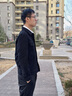 利郎輕時(shí)尚男裝【提花滿(mǎn)印】夾克男LOGO提花100%棉牛仔外套A5CJK001 黑色 XL (175) 曬單實(shí)拍圖