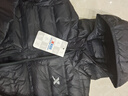 特步（XTEP）特步童裝男童白鴨絨羽絨服輕薄款2024新款兒童冬裝中大童保暖外套 純正黑 140cm 曬單實(shí)拍圖