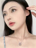 S999純銀平安鎖項(xiàng)鏈女粉水晶吊墜輕奢小眾2024新款生日禮物送女友 【平安鎖】-品牌禮盒 曬單實(shí)拍圖