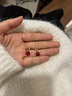 玖維婭  JIUVIA 耳釘女紅色相思豆復古高級感銀針耳環(huán)小眾設計感耳飾新年禮物 相思紅豆耳釘 曬單實拍圖
