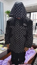 猴兄仔童裝男童加絨外套冬裝男孩中長(zhǎng)款加厚連帽派克服冬季中大兒童棉襖 黑色 160 (建議身高150CM左右) 曬單實(shí)拍圖
