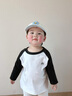 寶寶帽子春秋薄款幼兒鴨舌帽夏天洋氣百搭男孩女童棒球帽2025新款 圓標-淺藍 參考1-3歲/帽圍46-50cm 曬單實(shí)拍圖