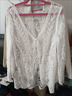 琉善泳衣外套罩衫沙灘防曬衣海邊度假蕾絲開(kāi)衫外搭比基尼可下水小披肩 白色 均碼 曬單實(shí)拍圖