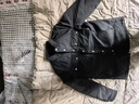 卡賓男裝 90白鴨絨羽絨服秋冬新款LOGO刺繡保暖外套舒適街頭 煤黑色01 L /175/50 曬單實(shí)拍圖