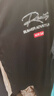 啄木鳥(niǎo)【3件】純棉短袖t恤男士裝2024新款印花半袖體恤寬松青年上衣服 鹿頭黑+Rea黑+彩色長(cháng)條字母黑 3XL 曬單實(shí)拍圖