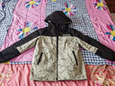 雪中飛兒童羽絨服女童撞色拼接三合一羽絨外套男童印花內(nèi)膽可拆卸羽絨服 云灰綠 160 曬單實(shí)拍圖