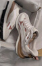 斯凱奇（Skechers）女鞋復(fù)古慢跑鞋舒適運動休閑鞋軟底德訓(xùn)鞋155450 棕色/粉紅色/BRPK 38 曬單實拍圖