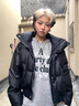 安初夏美式高街短款pu皮棉衣男士運(yùn)動(dòng)休閑套裝冬季衣服面包棉服男裝外套 黑色棉衣+白長(zhǎng)T+K20牛仔褲藍(lán) L 曬單實(shí)拍圖