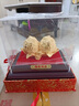 景庫(kù)  福壽雙全壽桃擺件絨沙金工藝品送爺爺奶奶老人生日禮物大壽賀禮 RSJ 福壽雙全壽桃小號(hào) 曬單實(shí)拍圖