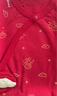 babylove嬰兒連體衣純棉春秋紅百天滿月寶寶衣服新生兒和尚服哈衣新年衣服 福順平安中國紅 66cm 曬單實(shí)拍圖