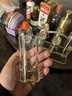 禾達拉一兩金山白酒杯水晶玻璃金箔二兩100ml酒盅帶刻度2兩杯酒具 100ml白酒杯6只+杯架 曬單實拍圖