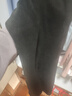羅蒙（ROMON）休閑褲男商務(wù)百搭純色磨毛直筒褲棉質(zhì)褲子男裝KZ0220 黑色 34  曬單實(shí)拍圖