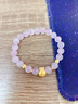 億色黃金福袋轉(zhuǎn)運(yùn)珠手鏈女999足金福袋錢袋粉水晶手串送女友生日禮物 福袋+2貓眼粉水晶手鏈約1.2-1.3g 曬單實拍圖