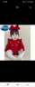 A 21 FUNB嬰兒衣服秋裝新生兒包屁衣女寶寶連體衣滿月百天哈衣周歲禮服春秋 紅色 不含模特發(fā)飾襪褲 90 cm 曬單實拍圖