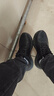 斯凱奇（Skechers）男士運動(dòng)健步鞋時(shí)尚軟底足弓支撐運動(dòng)鞋舒適科技系帶紳士商務(wù)皮鞋 BLK黑色 40 曬單實(shí)拍圖