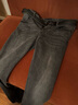ABLE JEANS【修身褲】男士水洗牛仔褲修身直筒褲子男舒適日常休閑褲長(zhǎng)褲 深隕石灰 36 /34 曬單實(shí)拍圖