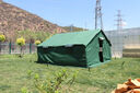 亞圖卓凡93班用棉帳篷戶外野營防寒住宿軍綠色撐桿式 93型單帳篷 93型帳篷地布 曬單實拍圖