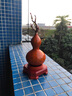 春錦秋鯉福祿花開葫蘆黃銅擺件客廳玄關(guān)酒柜裝飾品結(jié)婚禮物送新人 QT黃銅中號黃色福祿花開葫蘆（含底座+精美禮盒） 曬單實拍圖