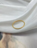 中國黃金（CHINA GOLD）黃金戒指女足金古法素圈戒指情侶對(duì)戒七夕情人節(jié)禮物送女友老婆 13# 約0.5g（克重多退少補(bǔ)） 曬單實(shí)拍圖
