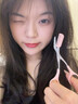 ZOZX德國修眉剪刀帶梳眉剪修眉刀刮眉毛刀刀片化妝剪刀眉卡畫(huà)眉毛套裝 粉色眉剪-帶眉梳 曬單實(shí)拍圖